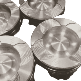 6.0L Powerstroke Diesel Uem Dualoy Fly Cut Piston set