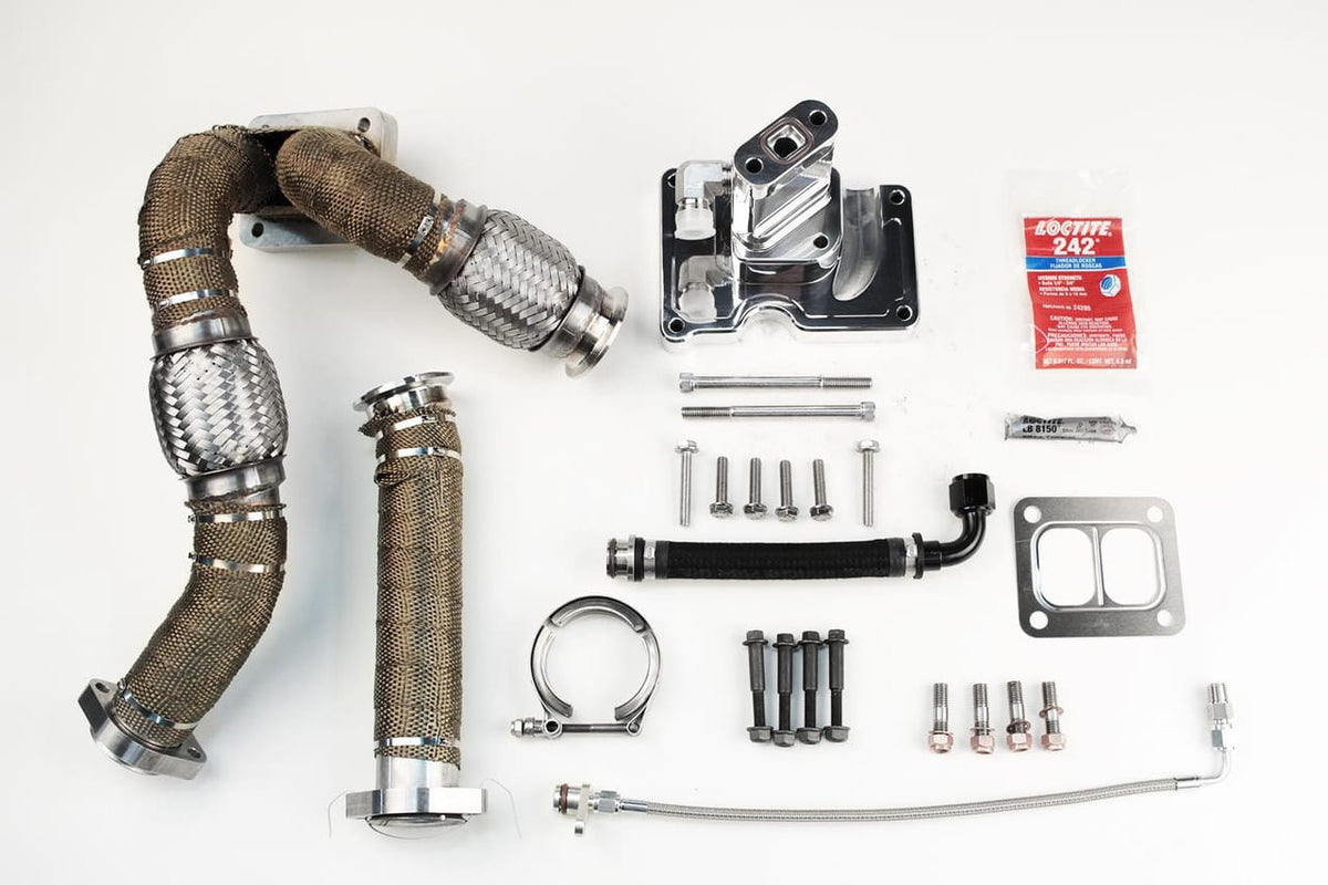 6.0L Powerstroke Non VGT S300 T4 Fast Spool Turbo Kit